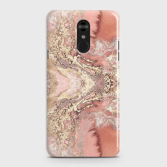 LG Stylo 4 Cover - Trendy Chic Rose Gold Marble Printed Hard Case with Life Time Colors Guarantee (Fast Delivery)(FS)