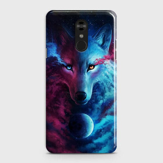 LG Stylo 4 Cover - Infinity Wolf Trendy Printed Hard Case with Life Time Colors Guarantee