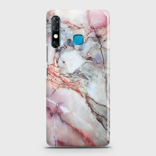 Tecno Camon 12 Cover - Violet Sky Marble Trendy Printed Hard Case with Life Time Colors Guarantee