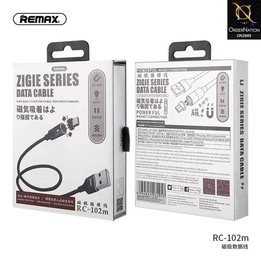 Remax RC-102m Micro Usb Zigie Series Magnet Connection Data cable