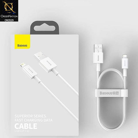 Baseus Superior Fast Charging iPhone Cable 2m 2.4A - White