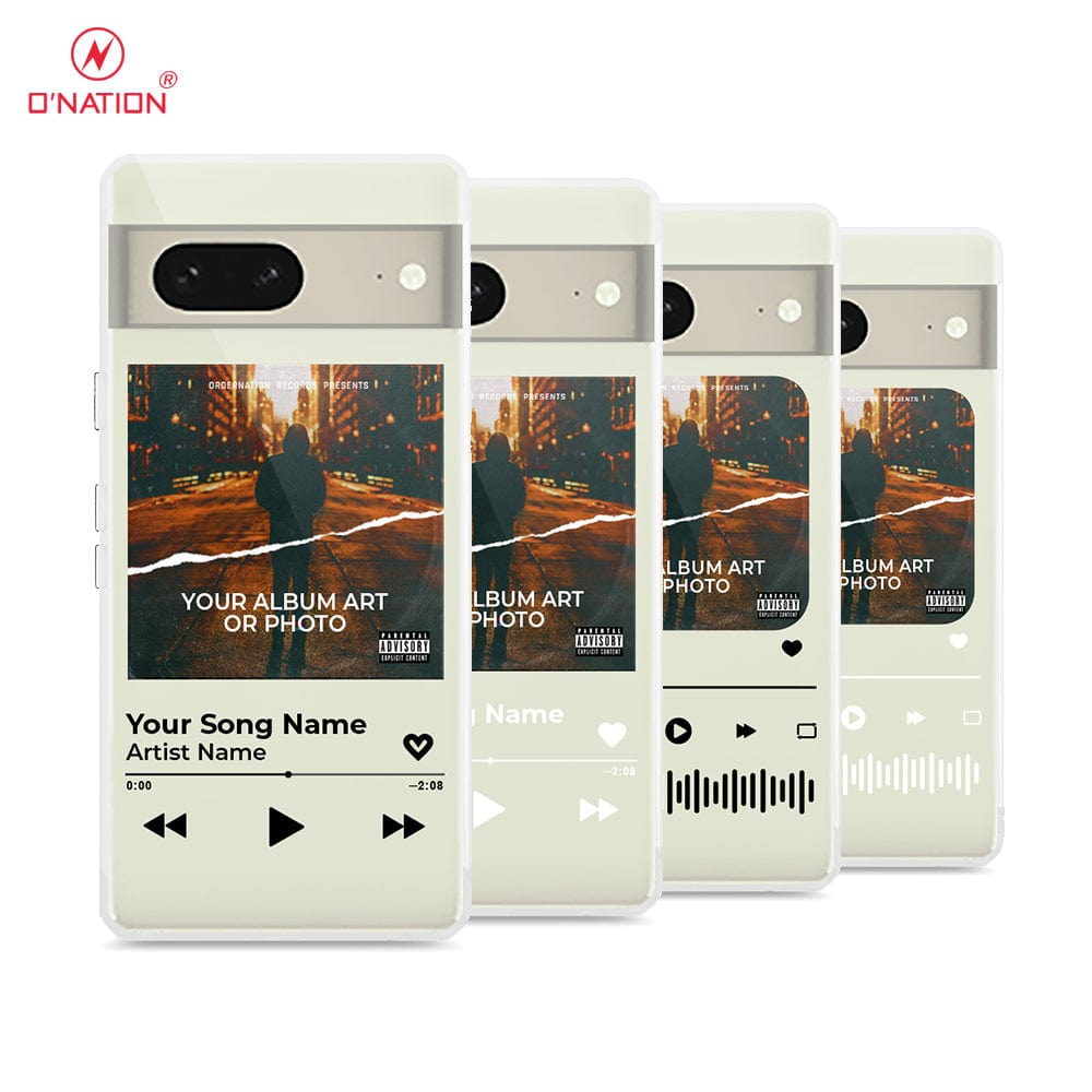 Google Pixel 7 Cover - Personalised Album Art Series - 4 Designs - Clear Phone Case - Soft Silicon Borders