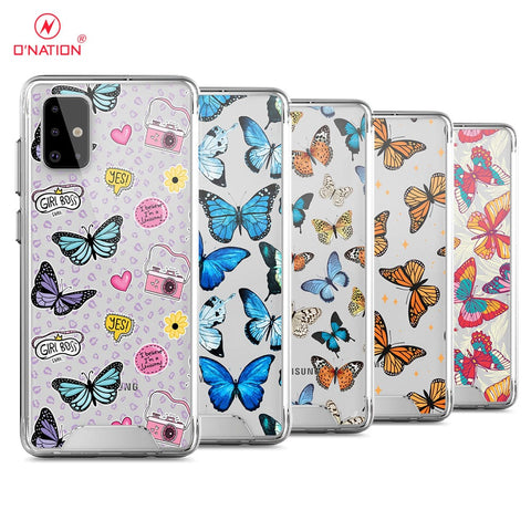 Samsung Galaxy A71 Cover - O'Nation Butterfly Dreams Series - 9 Designs - Clear Phone Case - Soft Silicon Borders