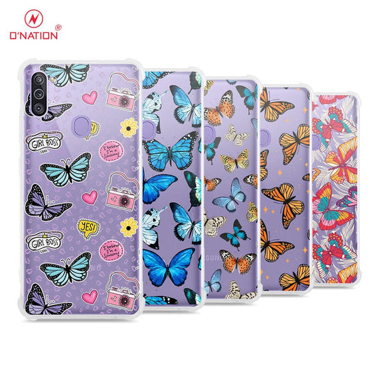 Samsung Galaxy A11 Cover - O'Nation Butterfly Dreams Series - 9 Designs - Clear Phone Case - Soft Silicon Borders