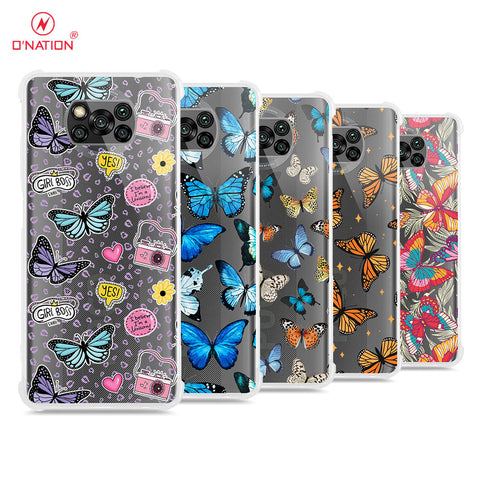 Xiaomi Poco X3 Pro Cover - O'Nation Butterfly Dreams Series - 9 Designs - Clear Phone Case - Soft Silicon Borders