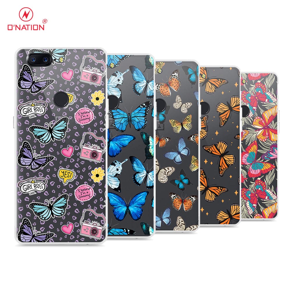 OnePlus 5T Cover - O'Nation Butterfly Dreams Series - 9 Designs - Clear Phone Case - Soft Silicon Borders