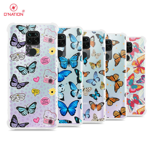 Xiaomi Redmi Note 9 Cover - O'Nation Butterfly Dreams Series - 9 Designs - Clear Phone Case - Soft Silicon Bordersx