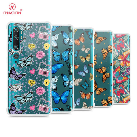 Xiaomi Mi Note 10 Pro Cover - O'Nation Butterfly Dreams Series - 9 Designs - Clear Phone Case - Soft Silicon Borders