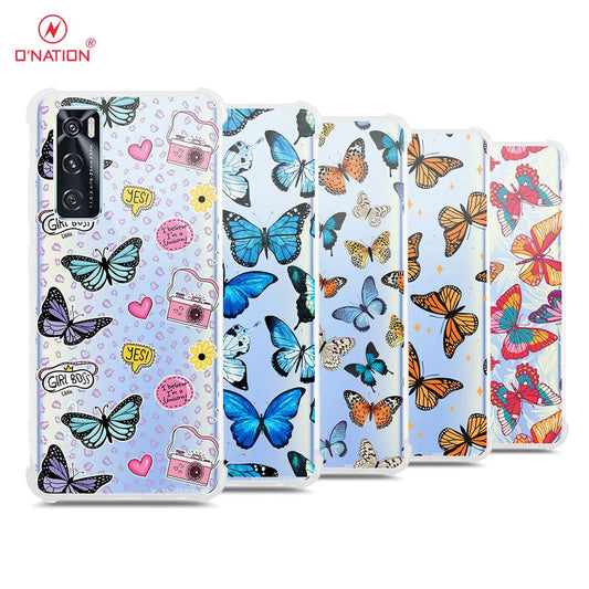 Vivo V20 SE Cover - O'Nation Butterfly Dreams Series - 9 Designs - Clear Phone Case - Soft Silicon Borders