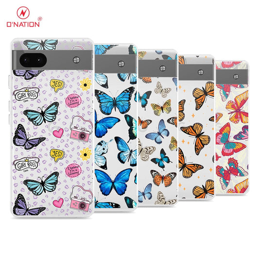 Google Pixel 6a Cover - O'Nation Butterfly Dreams Series - 9 Designs - Clear Phone Case - Soft Silicon Borders