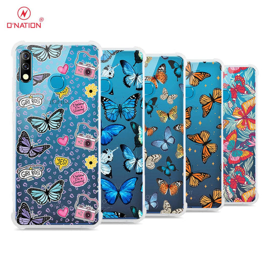 Infinix Hot 8 Lite Cover - O'Nation Butterfly Dreams Series - 9 Designs - Clear Phone Case - Soft Silicon Borders