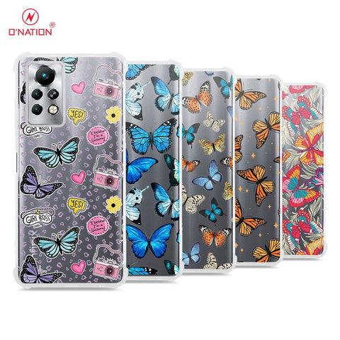 Infinix Note 11 Pro Cover - O'Nation Butterfly Dreams Series - 9 Designs - Clear Phone Case - Soft Silicon Borders