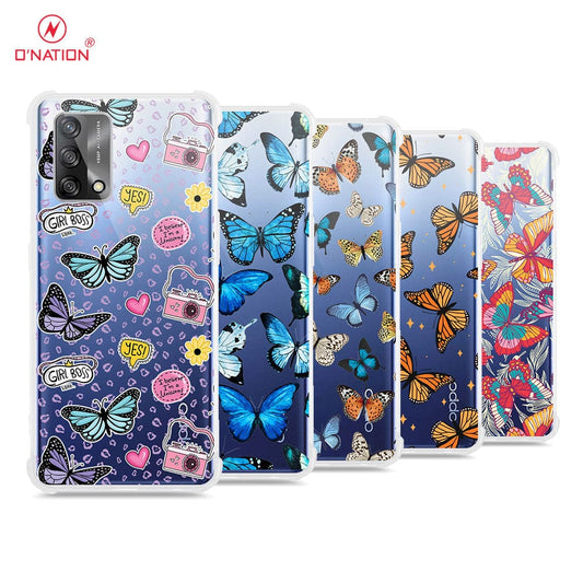 Oppo F19 Cover - O'Nation Butterfly Dreams Series - 9 Designs - Clear Phone Case - Soft Silicon Borders