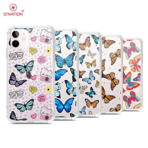 iPhone 12 Cover - O'Nation Butterfly Dreams Series - 9 Designs - Clear Phone Case - Soft Silicon Borders