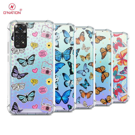 Xiaomi Redmi Note 11 Pro Cover - O'Nation Butterfly Dreams Series - 9 Designs - Clear Phone Case - Soft Silicon Borders