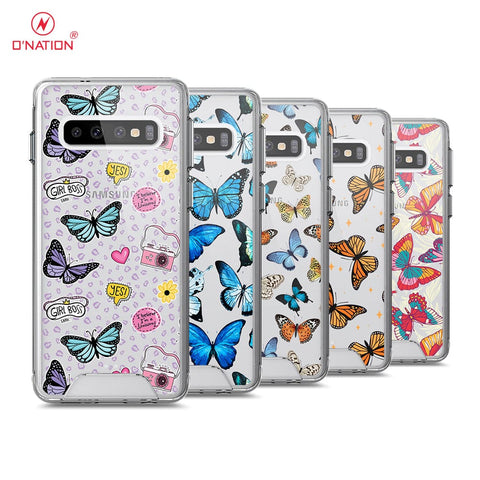 Samsung Galaxy S10 Cover - O'Nation Butterfly Dreams Series - 9 Designs - Clear Phone Case - Soft Silicon Bordersx
