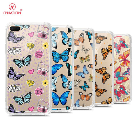 iPhone 8 Plus / 7 Plus Cover - O'Nation Butterfly Dreams Series - 9 Designs - Clear Phone Case - Soft Silicon Borders