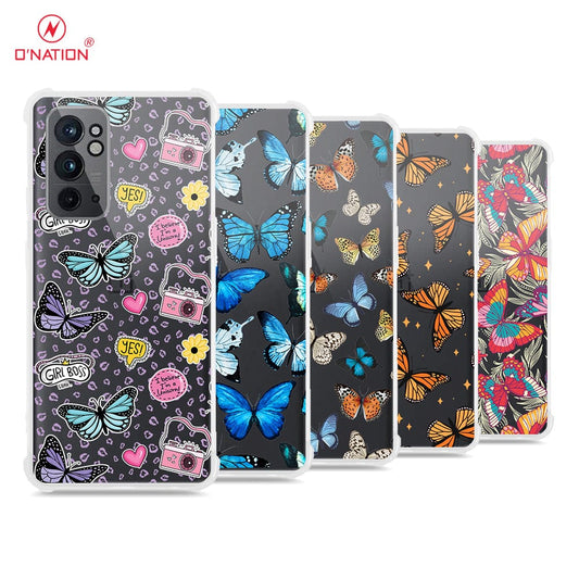 OnePlus 9RT 5G Cover - O'Nation Butterfly Dreams Series - 9 Designs - Clear Phone Case - Soft Silicon Borders