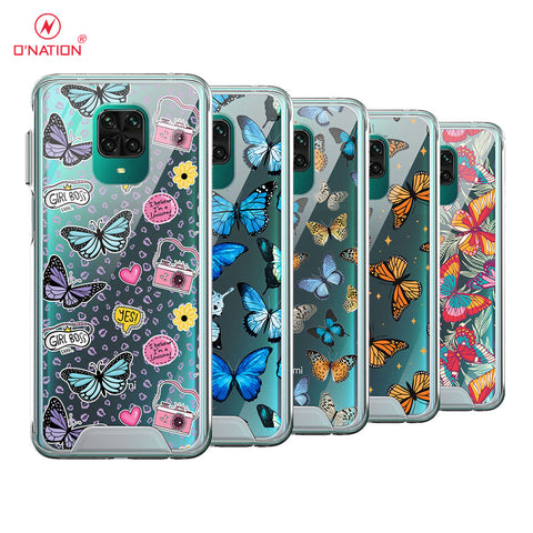 Xiaomi Redmi Note 9S Cover - O'Nation Butterfly Dreams Series - 9 Designs - Clear Phone Case - Soft Silicon Bordersx