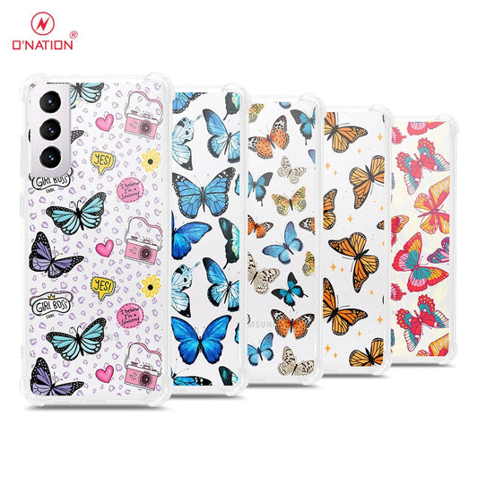 Samsung Galaxy S21 Plus 5G Cover - O'Nation Butterfly Dreams Series - 9 Designs - Clear Phone Case - Soft Silicon Borders