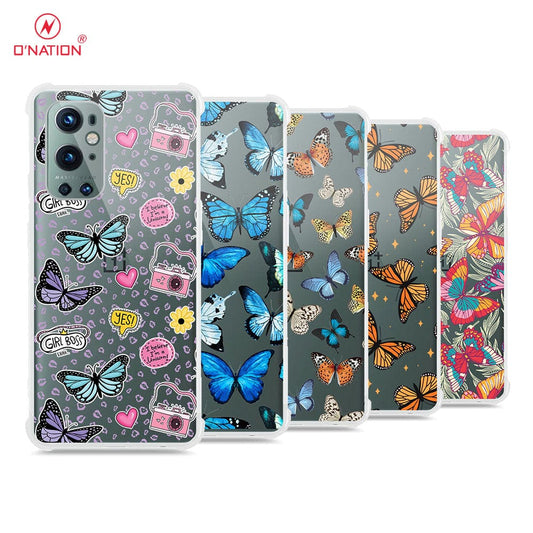 OnePlus 9 Pro Cover - O'Nation Butterfly Dreams Series - 9 Designs - Clear Phone Case - Soft Silicon Borders