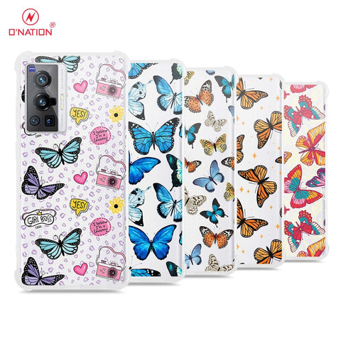 Vivo X70 Pro Cover - O'Nation Butterfly Dreams Series - 9 Designs - Clear Phone Case - Soft Silicon Borders