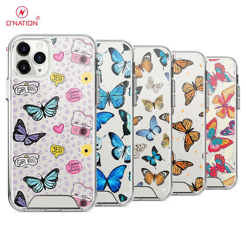 iPhone 11 Pro Max Cover - O'Nation Butterfly Dreams Series - 9 Designs - Clear Phone Case - Soft Silicon Borders