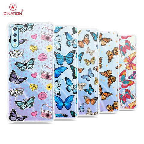 Vivo S1 Cover - O'Nation Butterfly Dreams Series - 9 Designs - Clear Phone Case - Soft Silicon Borders