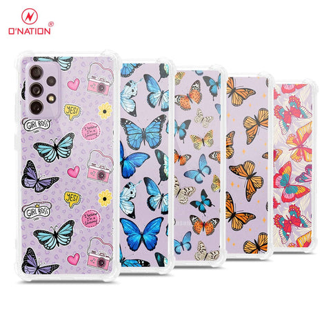 Samsung Galaxy A72 Cover - O'Nation Butterfly Dreams Series - 9 Designs - Clear Phone Case - Soft Silicon Borders