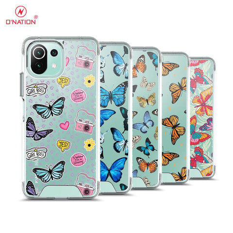 Xiaomi Mi 11 Lite Cover - O'Nation Butterfly Dreams Series - 9 Designs - Clear Phone Case - Soft Silicon Bordersx