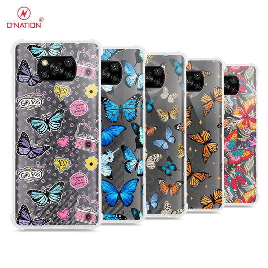 Xiaomi Poco X3 Pro Cover - O'Nation Butterfly Dreams Series - 9 Designs - Clear Phone Case - Soft Silicon Borders
