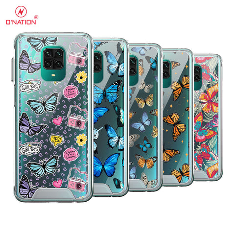 Xiaomi Redmi Note 9 Pro Cover - O'Nation Butterfly Dreams Series - 9 Designs - Clear Phone Case - Soft Silicon Borders
