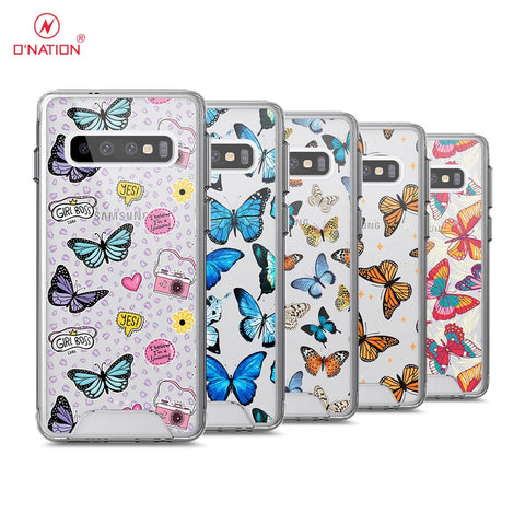 Samsung Galaxy S10 Plus Cover - O'Nation Butterfly Dreams Series - 9 Designs - Clear Phone Case - Soft Silicon Bordersx