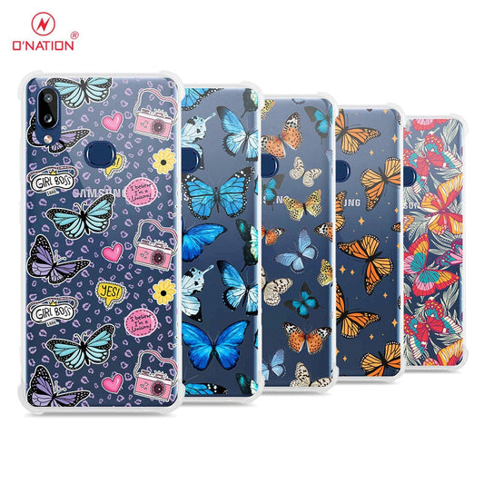 Samsung galaxy A10s Cover - O'Nation Butterfly Dreams Series - 9 Designs - Clear Phone Case - Soft Silicon Borders