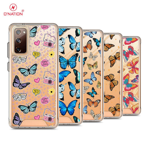 Samsung Galaxy S20 FE Cover - O'Nation Butterfly Dreams Series - 9 Designs - Clear Phone Case - Soft Silicon Bordersx
