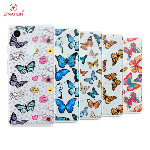 Google Pixel 3a Cover - O'Nation Butterfly Dreams Series - 9 Designs - Clear Phone Case - Soft Silicon Borders