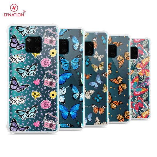 Huawei Mate 20 Pro Cover - O'Nation Butterfly Dreams Series - 9 Designs - Clear Phone Case - Soft Silicon Borders