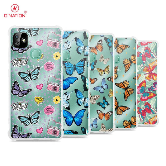 Infinix Smart HD 2021 Cover - O'Nation Butterfly Dreams Series - 9 Designs - Clear Phone Case - Soft Silicon Borders