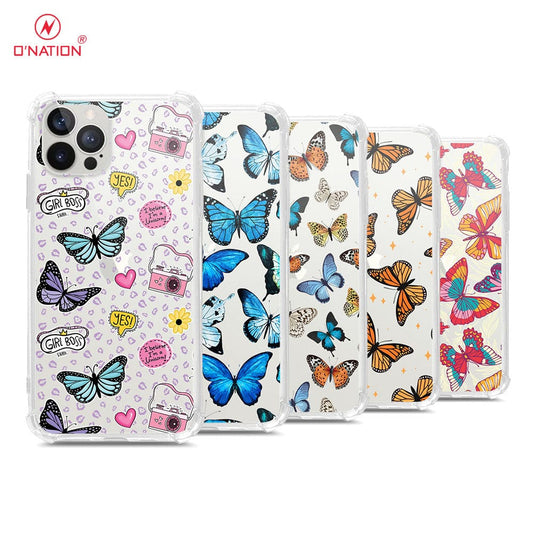 iPhone 12 Pro Max Cover - O'Nation Butterfly Dreams Series - 9 Designs - Clear Phone Case - Soft Silicon Borders