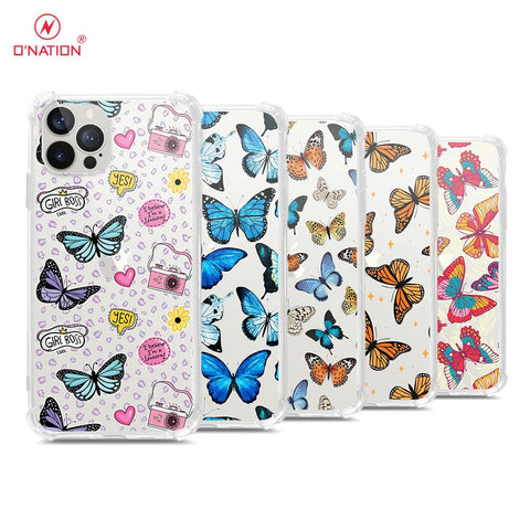 iPhone 12 Pro Max Cover - O'Nation Butterfly Dreams Series - 9 Designs - Clear Phone Case - Soft Silicon Borders