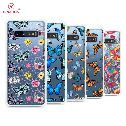 Samsung Galaxy S10 Cover - O'Nation Butterfly Dreams Series - 9 Designs - Clear Phone Case - Soft Silicon Bordersx