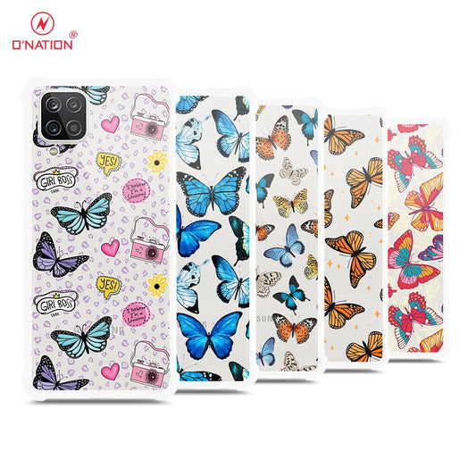 Samsung Galaxy A12 Nacho Cover - O'Nation Butterfly Dreams Series - 9 Designs - Clear Phone Case - Soft Silicon Borders