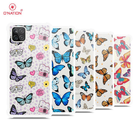 Samsung Galaxy A12 Nacho Cover - O'Nation Butterfly Dreams Series - 9 Designs - Clear Phone Case - Soft Silicon Borders