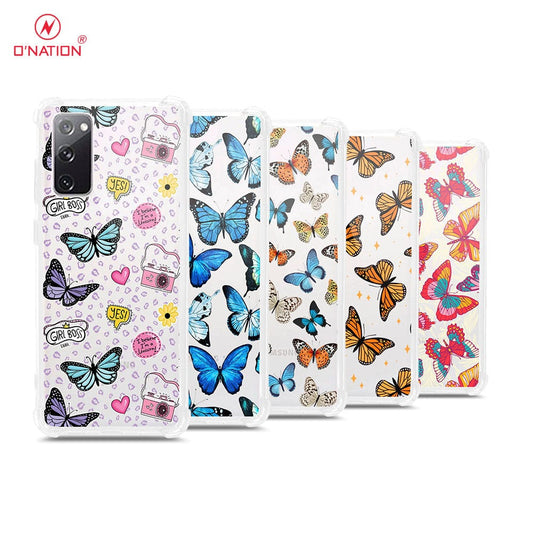 Samsung Galaxy S20 FE Cover - O'Nation Butterfly Dreams Series - 9 Designs - Clear Phone Case - Soft Silicon Bordersx