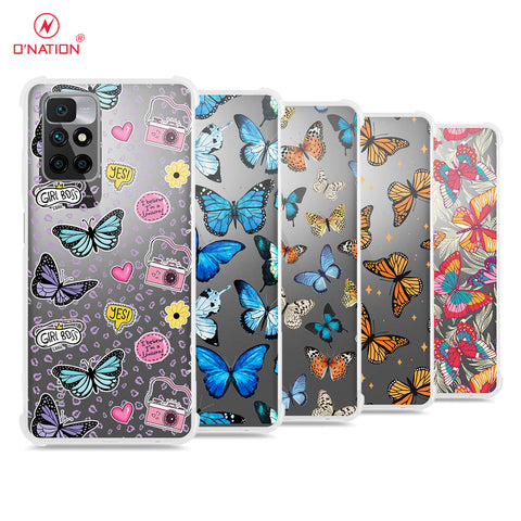 Xiaomi Redmi 10 Cover - O'Nation Butterfly Dreams Series - 9 Designs - Clear Phone Case - Soft Silicon Borders
