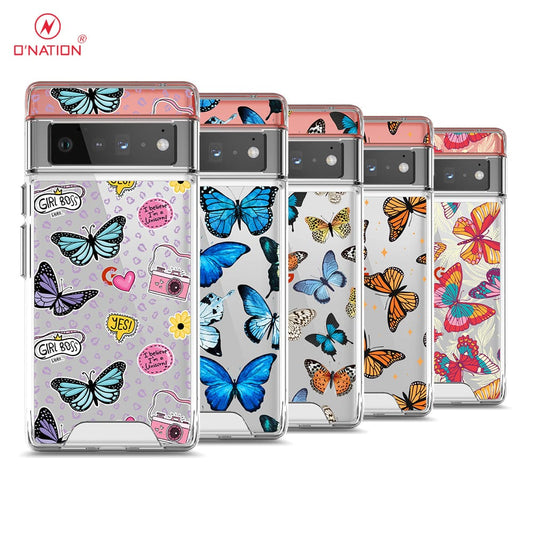 Google Pixel 6 Pro Cover - O'Nation Butterfly Dreams Series - 9 Designs - Clear Phone Case - Soft Silicon Borders