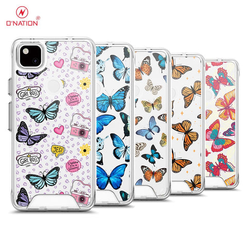 Google Pixel 4a 4G Cover - O'Nation Butterfly Dreams Series - 9 Designs - Clear Phone Case - Soft Silicon Borders