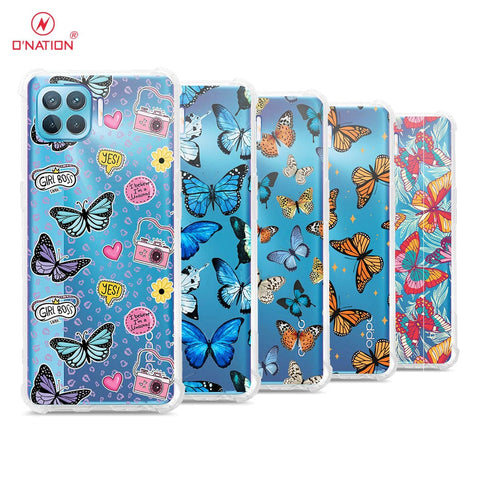 Oppo F17 Pro Cover - O'Nation Butterfly Dreams Series - 9 Designs - Clear Phone Case - Soft Silicon Borders