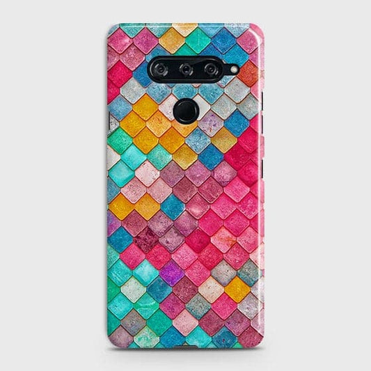 LG V40 ThinQ Cover - Chic Colorful Mermaid Printed Hard Case with Life Time Colors Guarantee