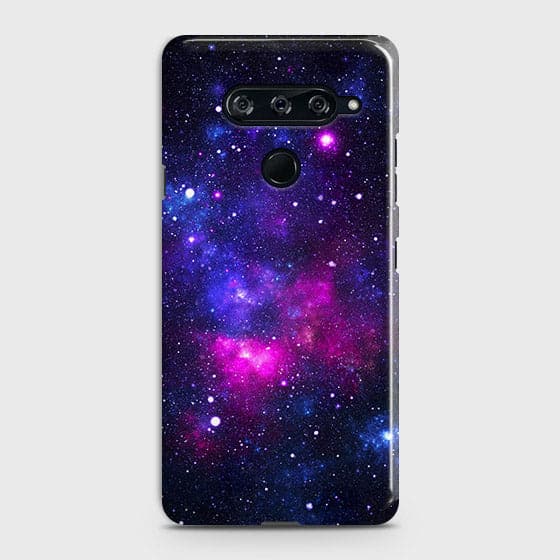 LG V40 ThinQ Cover - Dark Galaxy Stars Modern Printed Hard Case with Life Time Colors Guarantee b66